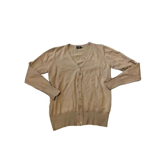 Cielo | womens tan button down cardigan - Picture 1 of 6